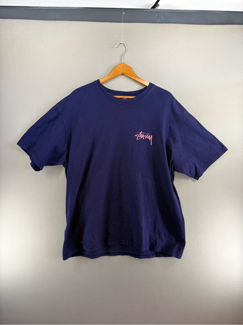 Stüssy Elation Tee Navy Size XL T-shirt